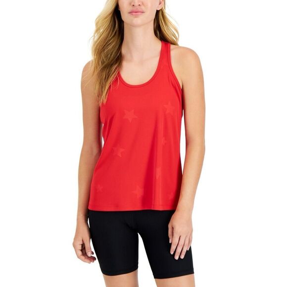 ID Ideology Women's Embossed Star Racerback Tank, Created for Macy's Size S - Picture 1 of 3